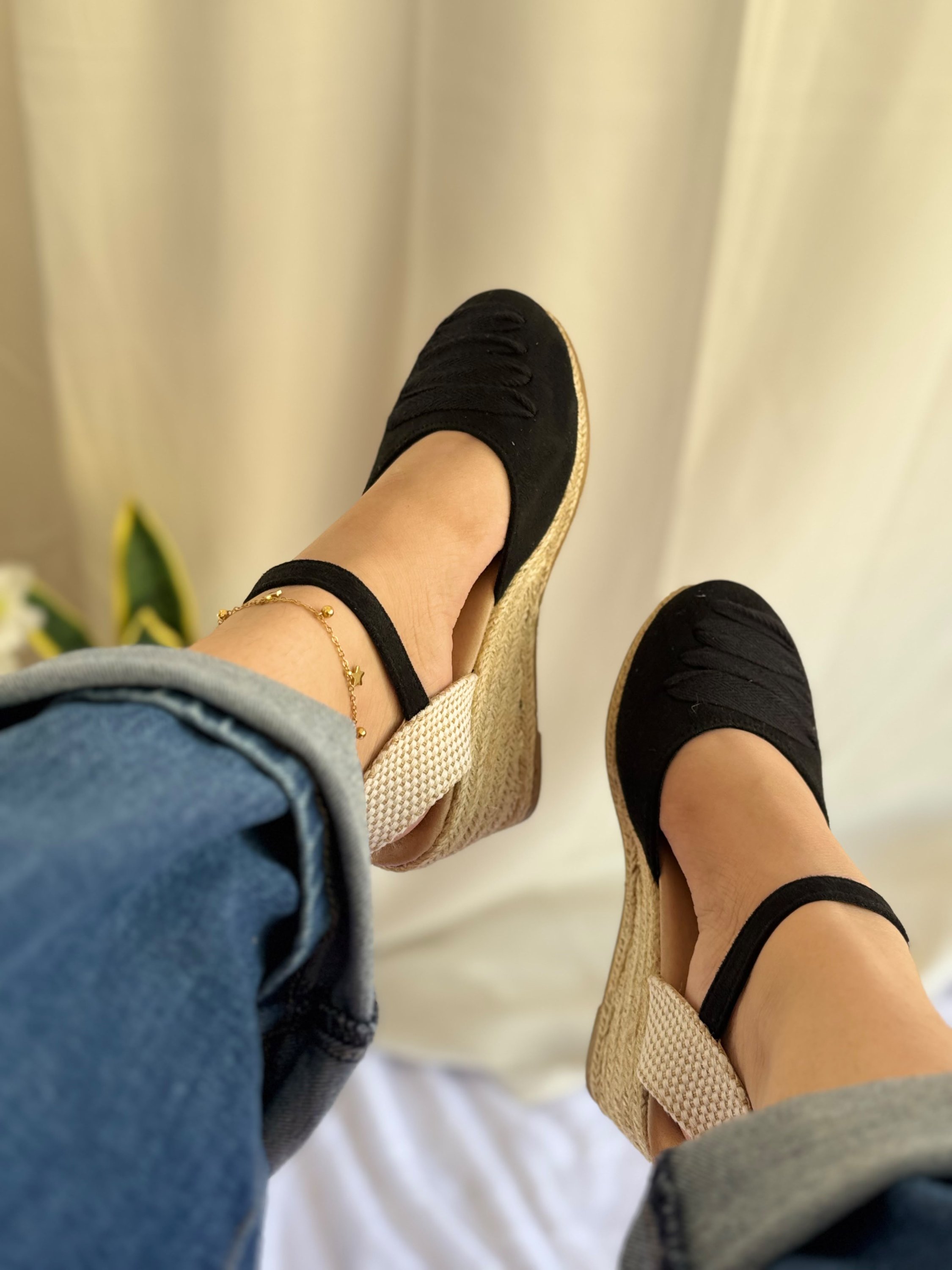 Alpargatas D-4251 BLACK